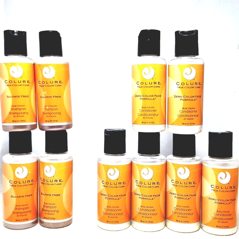 Sample LOT 10pcs Colure Sulfate Free Shampoo, Zero Color Fade Conditioner 2fl.oz